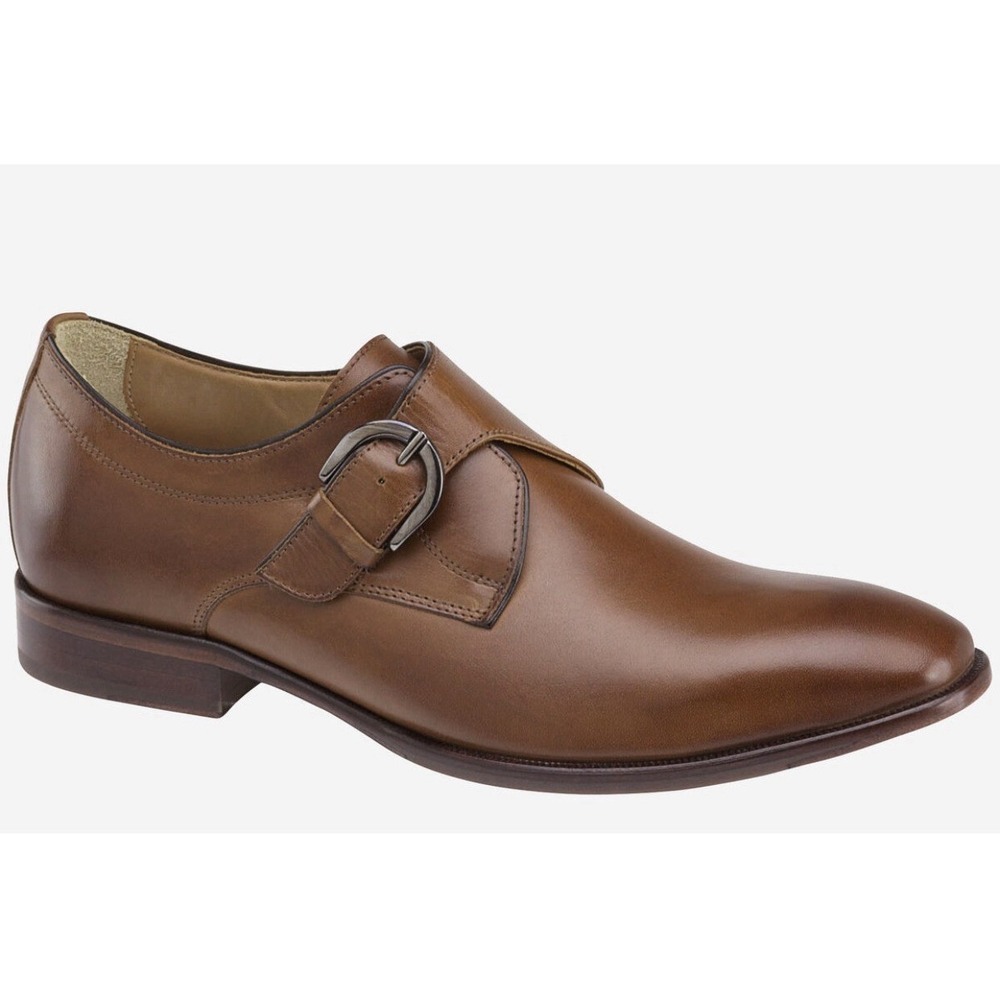 Johnston & Murphy McClain‎ Monk Strap Dress Shoes Brown Men's Size 12